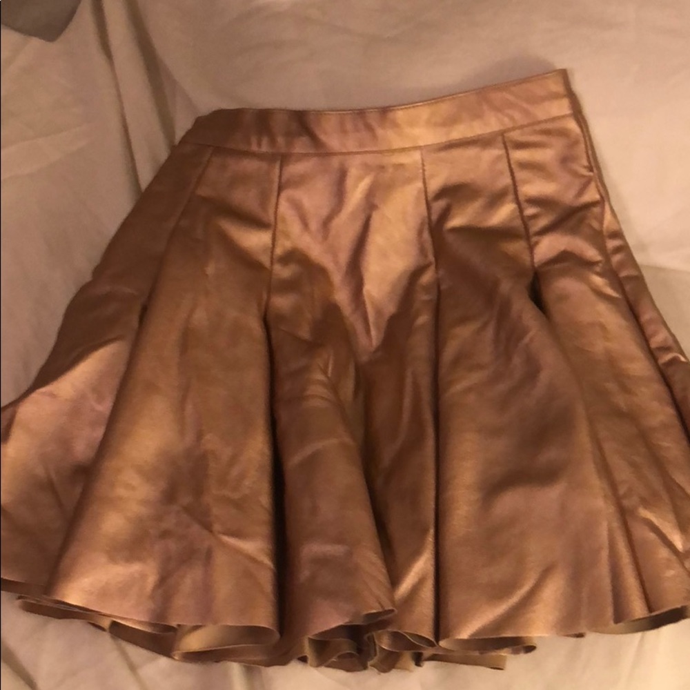 Aqua champagne/ rose skirt